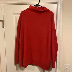 Never worn! Hazel & Olive (@jesshogancrum collection) Red Cowl Neck sweater M/L